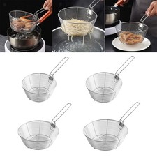 Runder Draht Frittierkorb Gitter French Chip Frittierkorb zum Braten Kochen