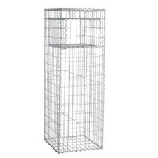 Gabione Gabionen Säule 50x50x150 cm Pfosten eckig Steinkorb Mauer Draht Gitter