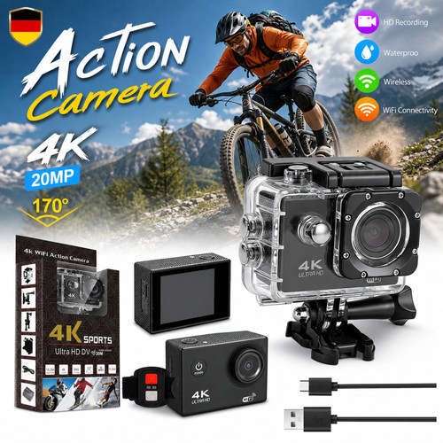 Actionkamera wasserdicht - 4k,
