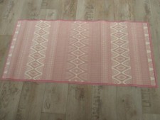 Teppichläufer 65 x 100 cm Rosa Muster Läufer Rest Posten Teppich E250