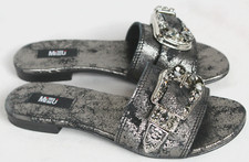 Mimmu Schuhe Sandalen Pantoletten mis Strasstein geschmückt Gr.36,neu,LP 160€