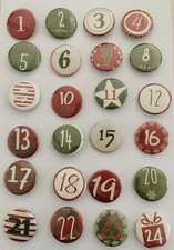 Adventszahlen Sticker Zahlen
