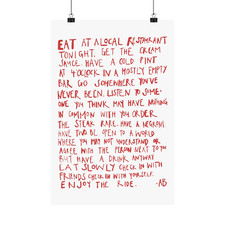 Stilistischer moderner Druck - Anthony Bourdain - Enjoy The Ride