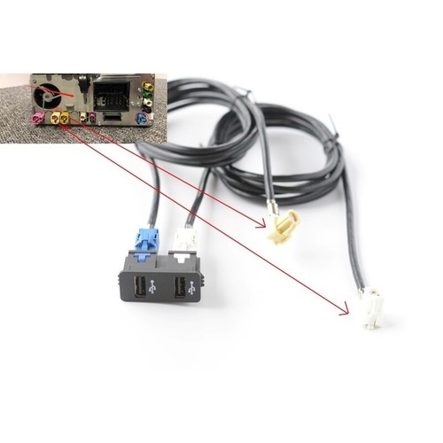 Usb buchse mit - buchse, für