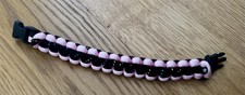 Paracord Armband Handmade Rosa Glitzer Schwarz Blogger Influencer