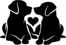 Labradors in Love Vinyl