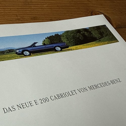 Mercedes prospekt poster 1994 - mercedes,