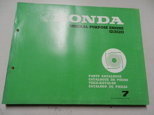 Honda 1986 factory parts - honda,