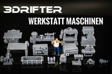 Diorama Modelle 1:43 Werkstatt Maschinen 1/43 Werkzeug Modellbau Industrie