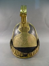 #169, Sachsen Helm für Offiziere der Gardereiter Modell 1854 - 1867, SELTEN