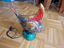 Vallauris Tischlampe Fischlampe,  Designer- Lampe,  50er Jahre, Unikat