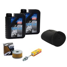 Set Öl 2L für Suzuki DR 500 S DR500 81-83 Wartung Luftfilter Ölfilter Zündkerze