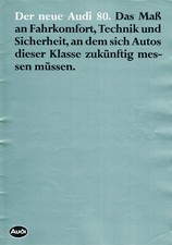 Prospekt Audi 80 von 8.1978 YA1