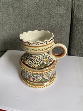 Vintage Handbemalte Keramik  Portugal Claudio, H 12cm