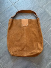 Wildledertasche Beutel Shopper cognac NEU 