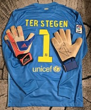 Ter Stegen Matchworn Handschuhe Signiert Auto FC Barcelona Trikot Gladbach DFB