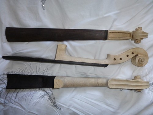 Violine ahorn scroll - scroll, hals