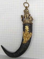 JÄger Anhänger  Horn  Gämsengeweihs Löwe mit dem bayerischen Wappen
