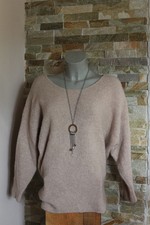 Zoe Ona Strickpullover/Wollpullover Gr. XS/S/M 36/38/40 beige YAK/Merinowolle