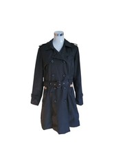 Schöner Trenchcoat von Khujo Gr. L 40 Schwarz Sehr Guter Zustand