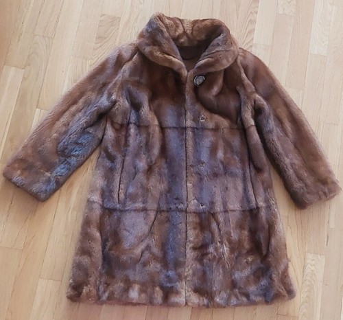 Nerzmantel knee coat fur pelz - nerzmantel,