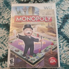 Wii Monopoly Game & Manual