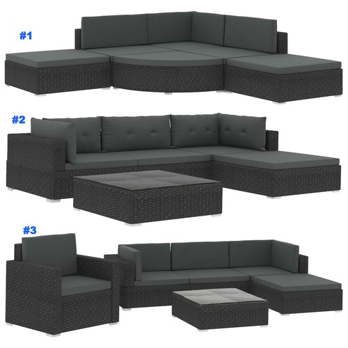 Poly rattan garten - poly, set