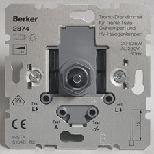 Berker 2874 Tronic-Drehdimmer UP 525 W (R, C) mit Softrastung Lichtsteuerung OVP