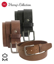 Ledergürtel Büffelleder mit Altsilberschließe  4 cm Vintage Gürtel  Jeansgürtel