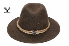 Trachtenhut edelweiß braun - edelweiß,