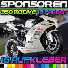 16er set motorrad - , sponsoren
