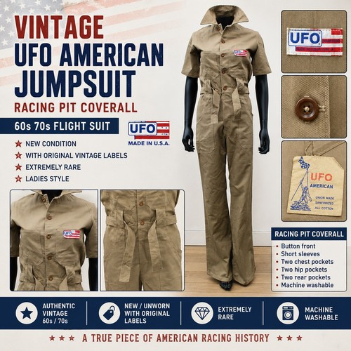 Vintage ufo jeans overall 60s - ufo,