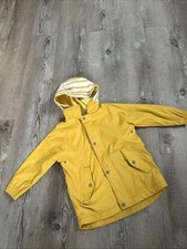 Zara Gefütterte Gelb Regenjacke Größe 128 Wasserfest Outdoor Guter Zustand