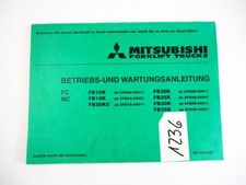 Mitsubishi FB 16 18 20 25 30 35 K  Gabelstapler Betriebsanleitung Wartung 2001