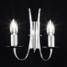 WANDLEUCHTE WANDLAMPE CHROM