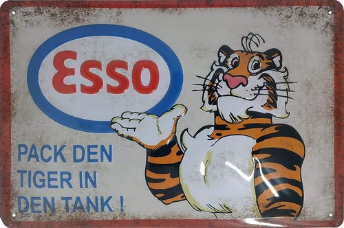 Esso öl tankstelle geprägtes - esso,