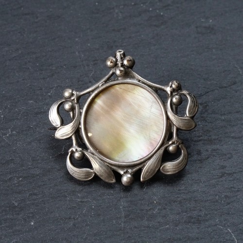 Jugendstil mistel brosche - jugendstil,