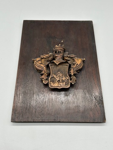 Wappen antik handgeschnitzt - wappen,