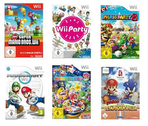 Nintendo wii spiele - spiele, auswahl