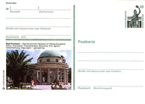 Bildpostkarte bad - bildpostkarte, **