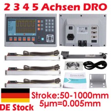 3/4/5 Achsen Digitalanzeige DRO 5µm TTL lineare Skala Scale Fräsdrehmaschine CNC