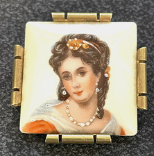 Antik LIMOGES Brosche