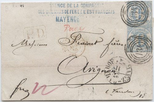 Thurn und taxis 1866 brief - taxis,