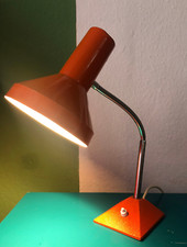 Tischlampe Vintage orange 70er