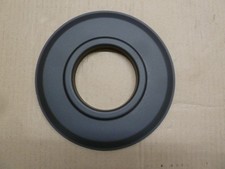 Pelletrohr Rosette, schwarz mit Ø 80 mm (Außen-Ø: 180 mm), NEU