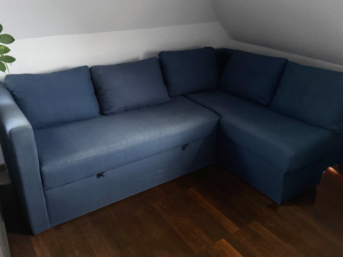 Ecksofa blau - (schlafcouch),
