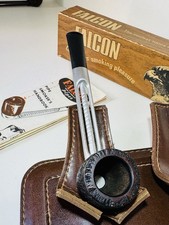 Falcon England Bruyereholz, Briar, Dublin rustiziert , rotbraun Tabakpfeife