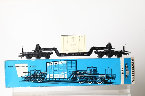 Märklin 4618 tiefladewagen - h0,