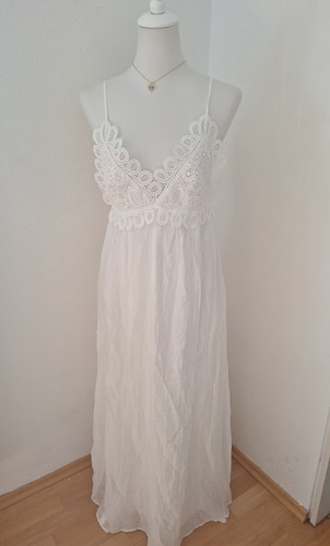 Zara maxikleid lang weiß - zara,