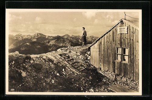 Ansichtskarte ostlerhütte - ansichtskarte,